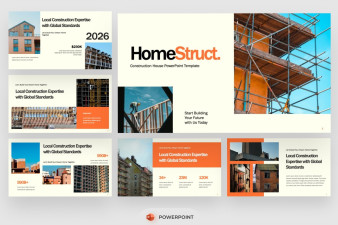 Construction House PowerPoint Template